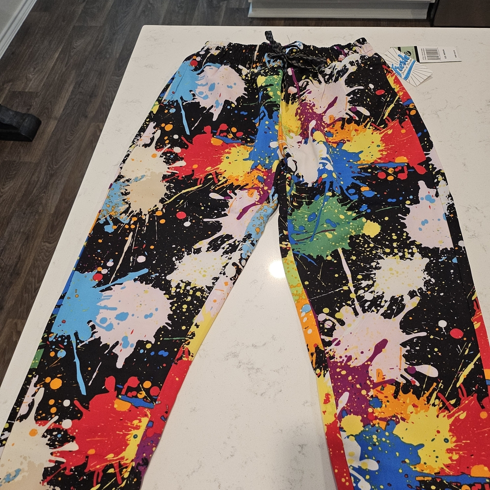 Colorful Paint Splatter Joggers